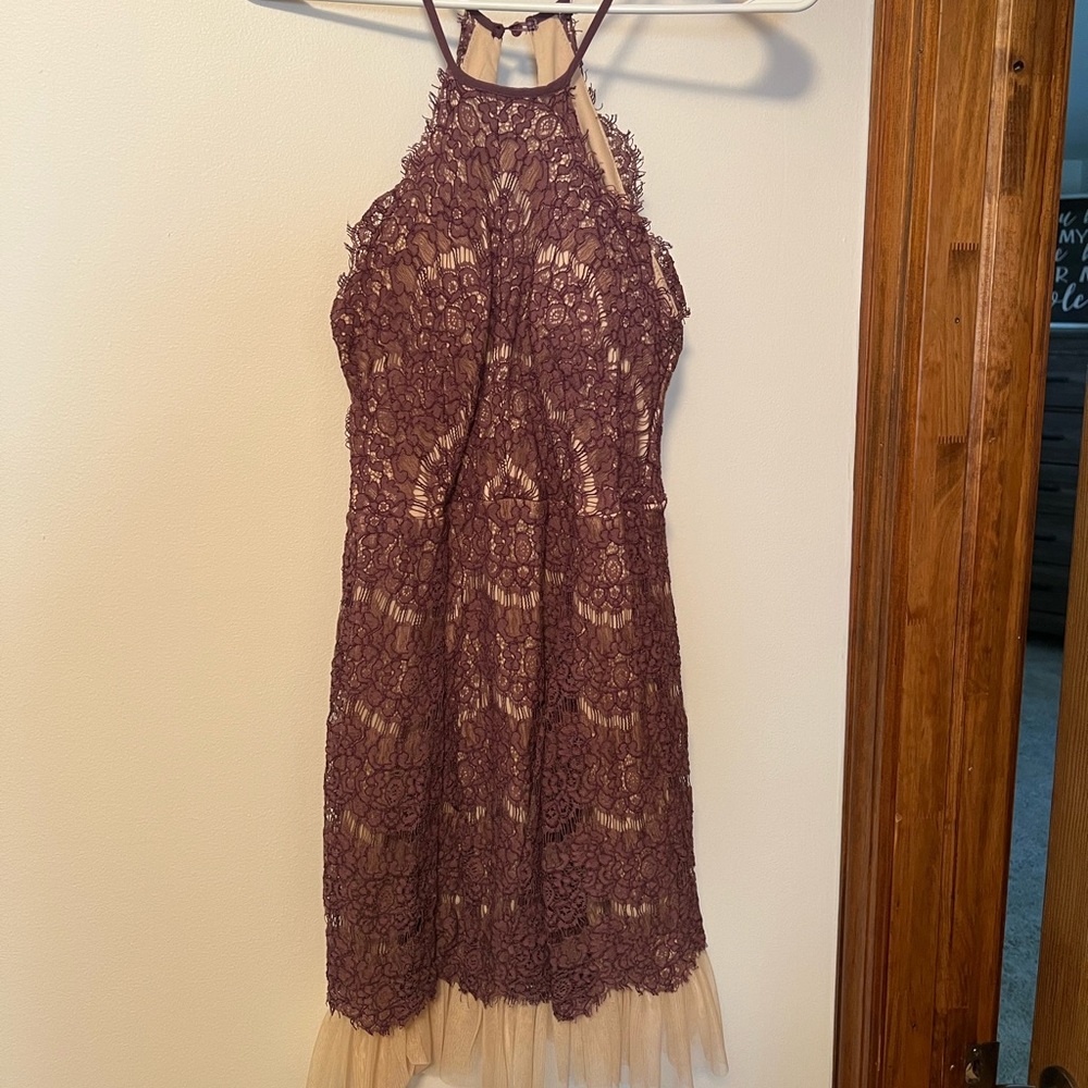 Halter lace dress